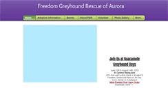 Desktop Screenshot of freedomgreyhoundrescue.org